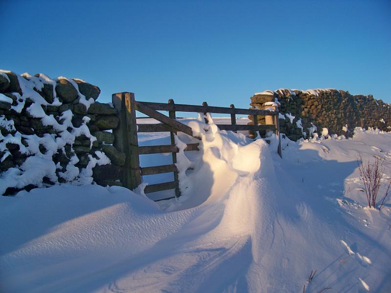 snow_drift.JPG - "Snow drift" - by Ron Allen  Deep snow on the moor above Long Preston.